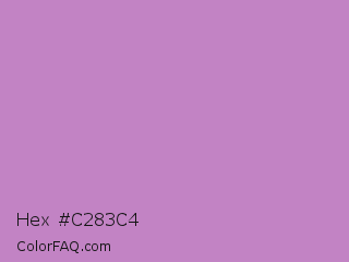 Hex #c283c4 Color Image