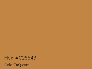 Hex #c28543 Color Image