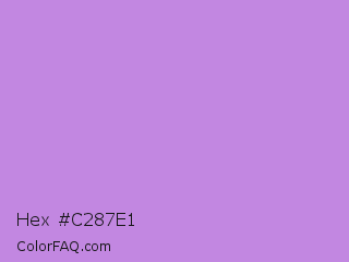 Hex #c287e1 Color Image