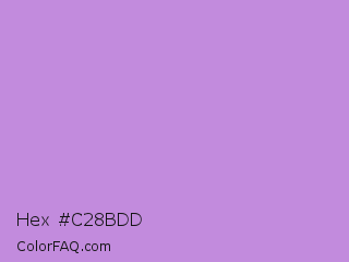 Hex #c28bdd Color Image