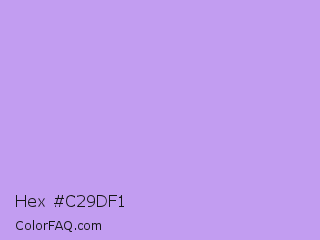 Hex #c29df1 Color Image
