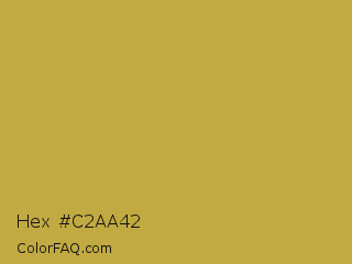 Hex #c2aa42 Color Image