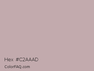 Hex #c2aaad Color Image