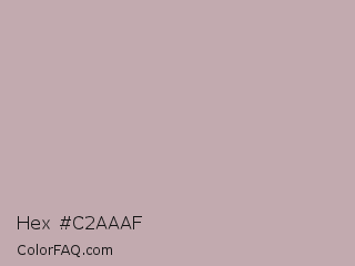 Hex #c2aaaf Color Image