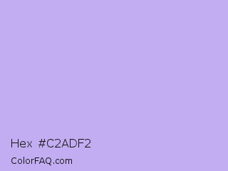 Hex #c2adf2 Color Image