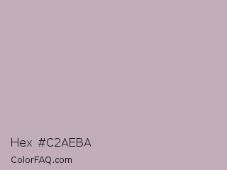 Hex #c2aeba Color Image
