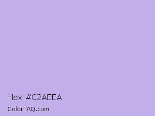 Hex #c2aeea Color Image