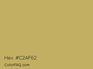 Hex #c2af62 Color Image