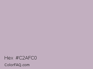 Hex #c2afc0 Color Image