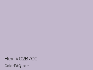 Hex #c2b7cc Color Image