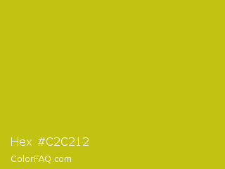 Hex #c2c212 Color Image