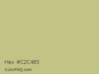 Hex #c2c485 Color Image