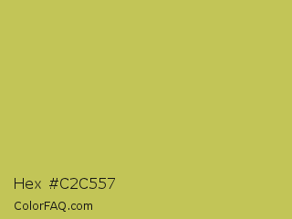Hex #c2c557 Color Image