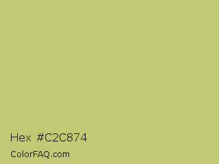 Hex #c2c874 Color Image