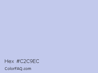 Hex #c2c9ec Color Image