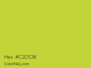 Hex #c2d538 Color Image