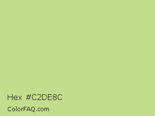 Hex #c2de8c Color Image