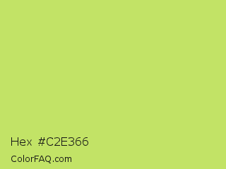 Hex #c2e366 Color Image