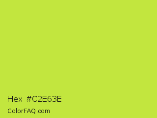 Hex #c2e63e Color Image