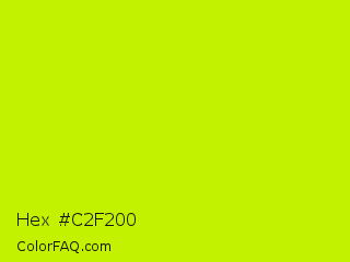 Hex #c2f200 Color Image