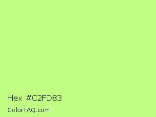 Hex #c2fd83 Color Image