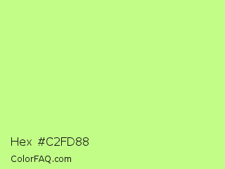 Hex #c2fd88 Color Image
