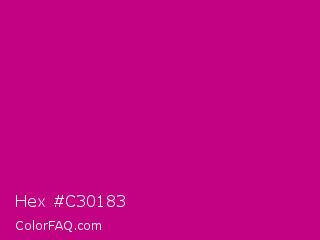 Hex #c30183 Color Image