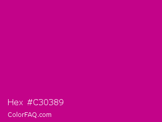 Hex #c30389 Color Image
