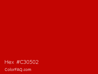 Hex #c30502 Color Image