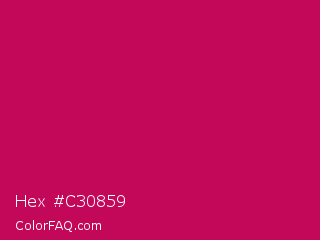Hex #c30859 Color Image
