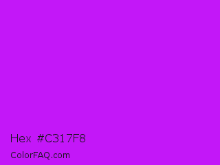 Hex #c317f8 Color Image