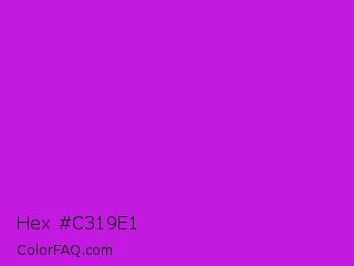 Hex #c319e1 Color Image