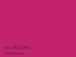 Hex #c3226d Color Image