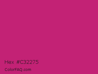 Hex #c32275 Color Image
