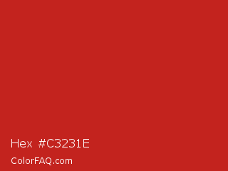 Hex #c3231e Color Image