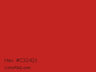 Hex #c32421 Color Image