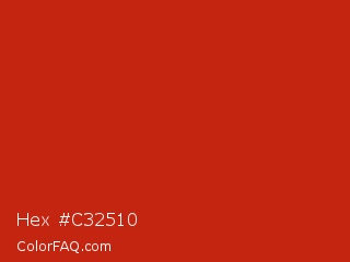 Hex #c32510 Color Image