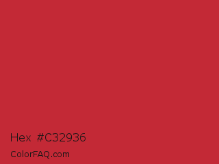 Hex #c32936 Color Image