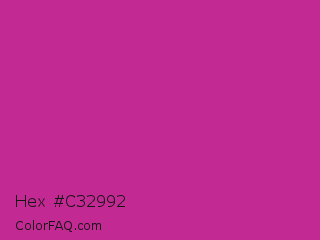 Hex #c32992 Color Image