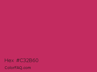 Hex #c32b60 Color Image