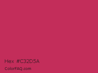 Hex #c32d5a Color Image