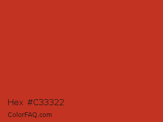 Hex #c33322 Color Image