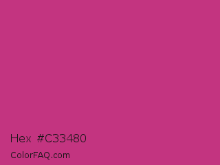 Hex #c33480 Color Image