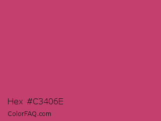 Hex #c3406e Color Image