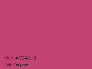 Hex #c34372 Color Image