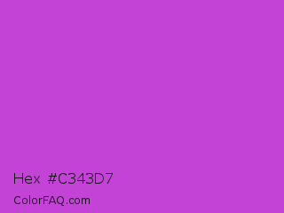 Hex #c343d7 Color Image