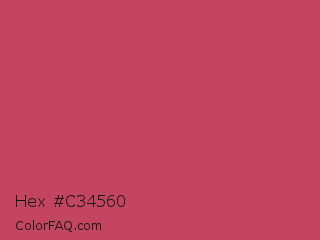 Hex #c34560 Color Image