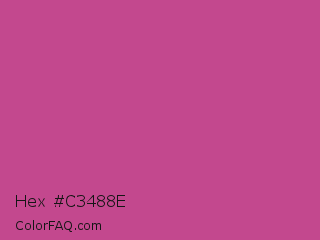 Hex #c3488e Color Image