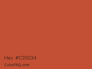 Hex #c35034 Color Image