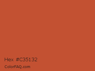 Hex #c35132 Color Image